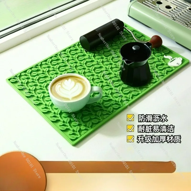 

Non-slip mat Hand brewed coffee Italian bar counter Tea table Coffee mat Drain mat