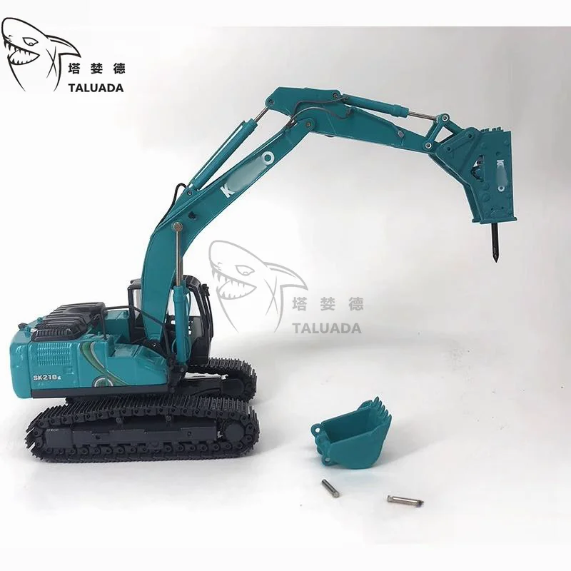 For KOBELCO Breaking Hammer Excavator Model SK210LC-10 Alloy 1:50 Scale