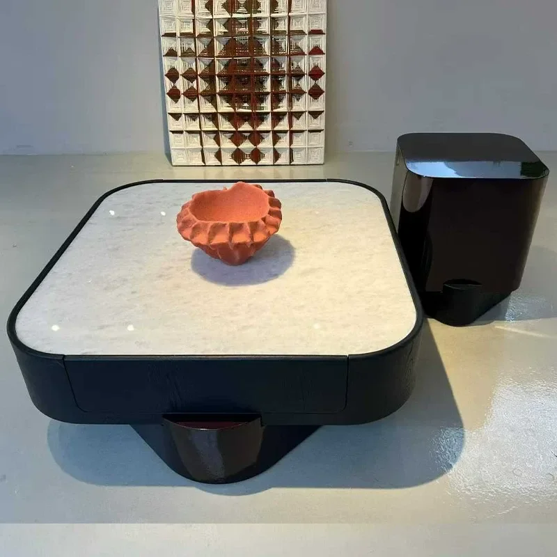Natural Stone Coffee Table Luxury Living Room Home Balcony Small Apartment Movable High End 2026 New Collection