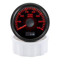 AD 52mm Tachometer LCD Display Tach Hour Counter Meter For Diesel Motor Engine Marine Boat Car  7000 8000 RPM Meter