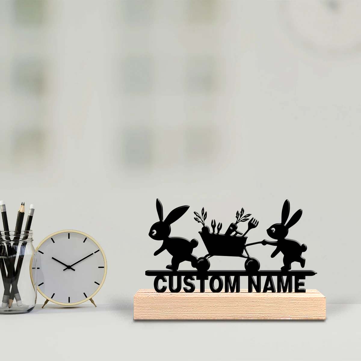 รูปปั้นกระต่ายขนส่งสินค้าแบบนา - Art Craft Rabbit บทวิจารณ์และราคา