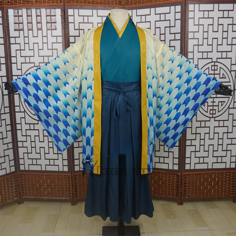 شيطان القاتل تأثيري ازياء Hashibira Inosuk عباءة كيمونو أنيمي موحدة الكبار تمويه هالوين ملابس لعب الأدوار #3