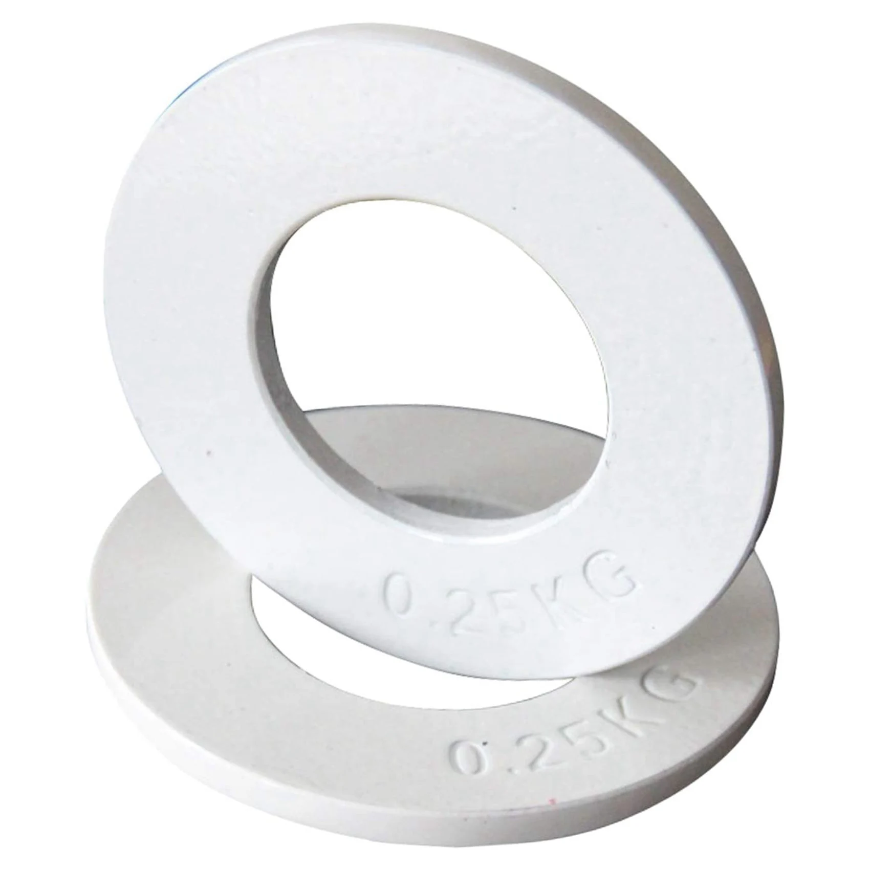 AA38M Pesas fraccionadas Pesas fraccionadas Mini Placas de pesas Placas de entrenamiento de fuerza Accesorio de disco preciso Blanco 0,25 kg