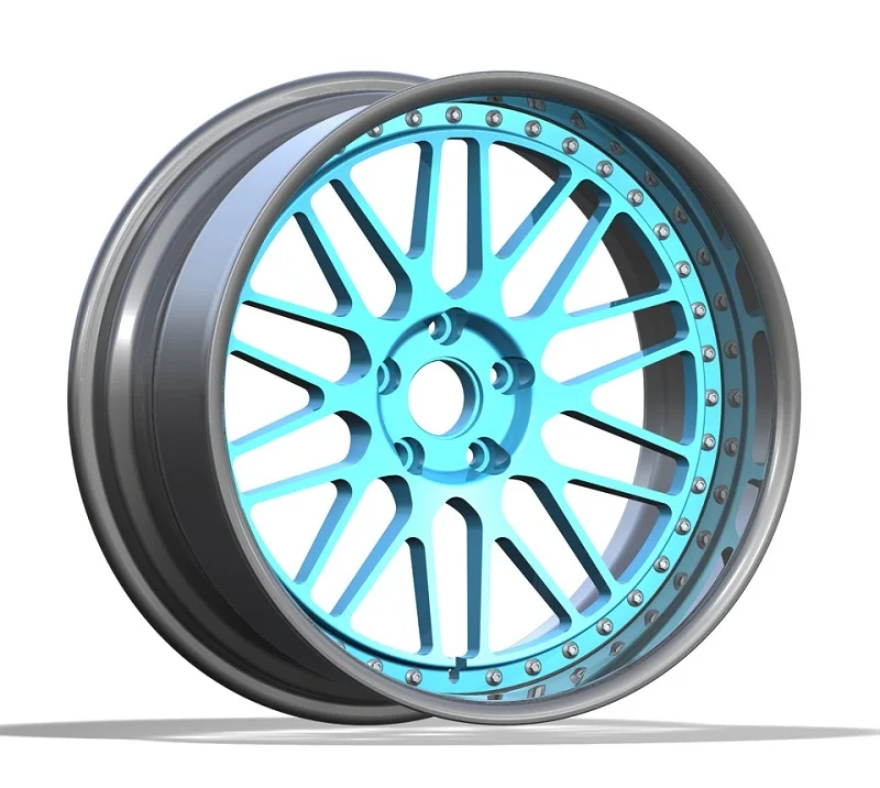 أسود أزرق ذهبي 112 مللي متر 5x112 R17 زول متداخلة سبيكة الركاب Pcd112 5*112 ماج راينز حافة عجلة السيارة 17 18 19 20 بوصة Pcd 5/112 #2