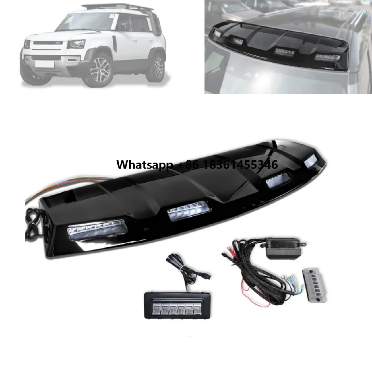 For Defender 2024 2025 Roof Light New Design Top Light Luggage Rack Off-Road Adventure Light
