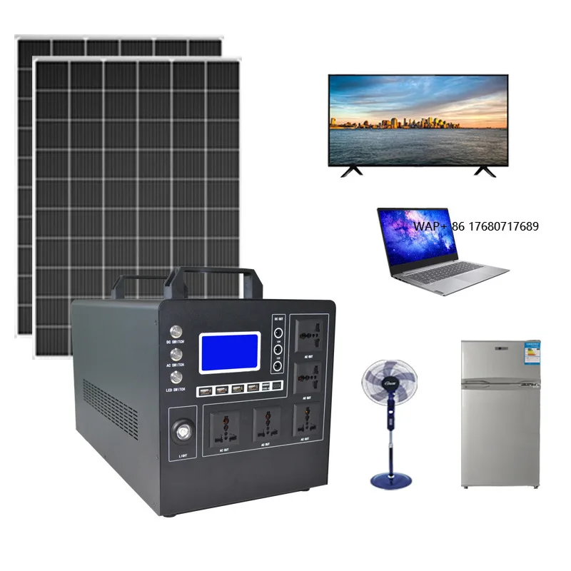 Solar Generator 500W 1KW Portable Solar Energy System Home Power Supply Reverse Control Battery Integrated Machine