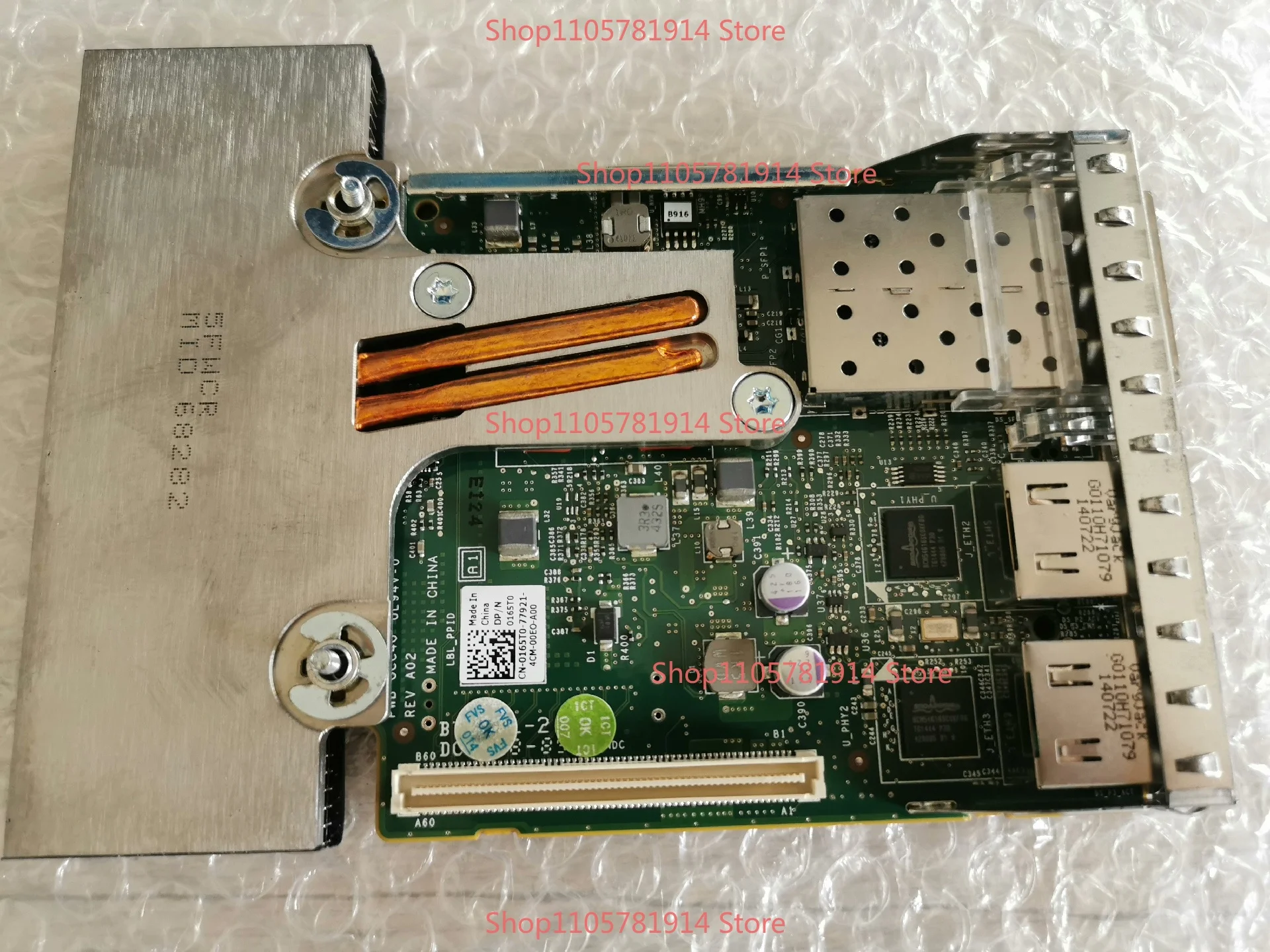 For Dell MT09V 0165T0 57800 + 5720 Dual Port 10 Gigabit Fiber Optic Network Interface Card