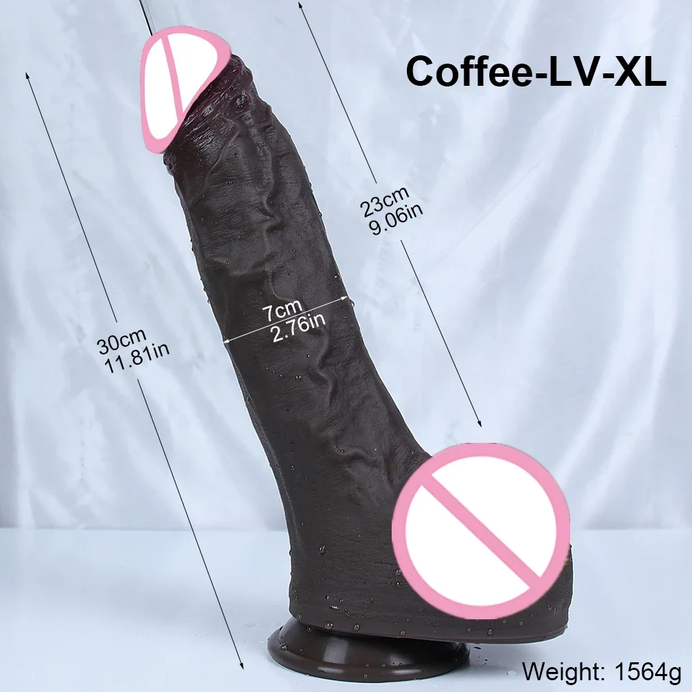 7cm Diam Huge Long Dick Realistic Dildo Soft Penis Suction Cup Anal Sex Toys For Woman Vagina Massager G Spot Masturbation Cock