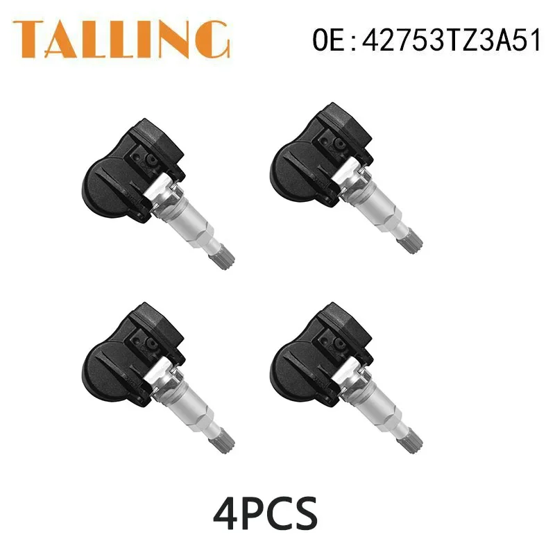 

42753-TZ3-A51 4Pcs TPMS Tire Pressure Sensor for Honda Acura ILX MDX RDX TLX 2015-2020 2.4L I4 3.0L 3.5L V6 42753TZ3A51