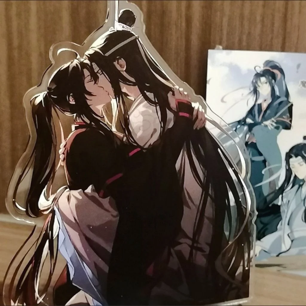 Anime Grandmaster of Demonic Cultivation WeiWuXian LanWangJi Cosplay Acrylic Standing Sign Tabletop Decor Ornament Xmas Gift