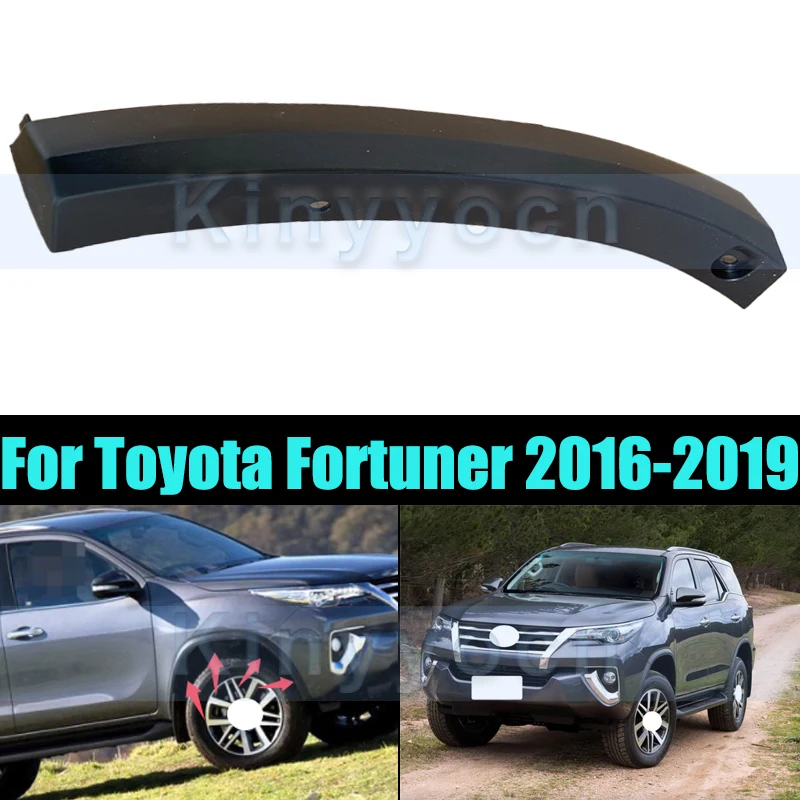 

Front/Rear Car Wheel Arch For Toyota Fortuner 2016-2019 Moulding Fender Eyebrows Wheel Arches Car Assecories