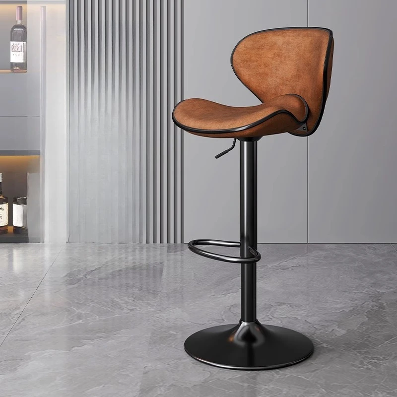 

Design High Stool Bar Chairs Backrest Modern Aesthetic Ergonomic Outdoor Chaise American Sillas Para Barra Commercial Furniture