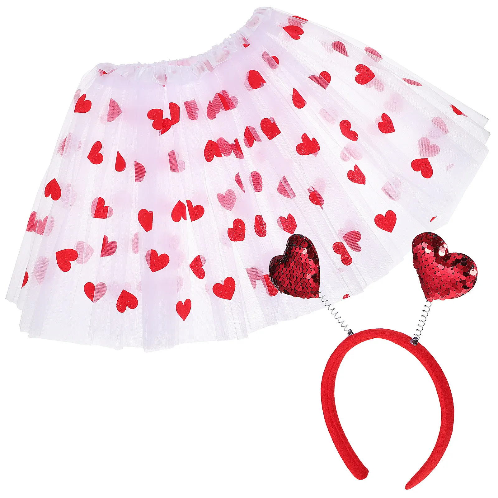 Skirt Tutus for Women Adults Red Valentine Costumes Valentines Tulle Skirts Girls