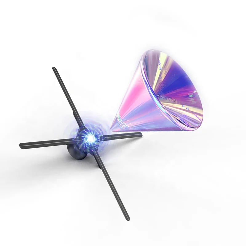 3D Holographic LED Fan Display 83CM With High Resolution Video And Image Levitation virtual imaging projection