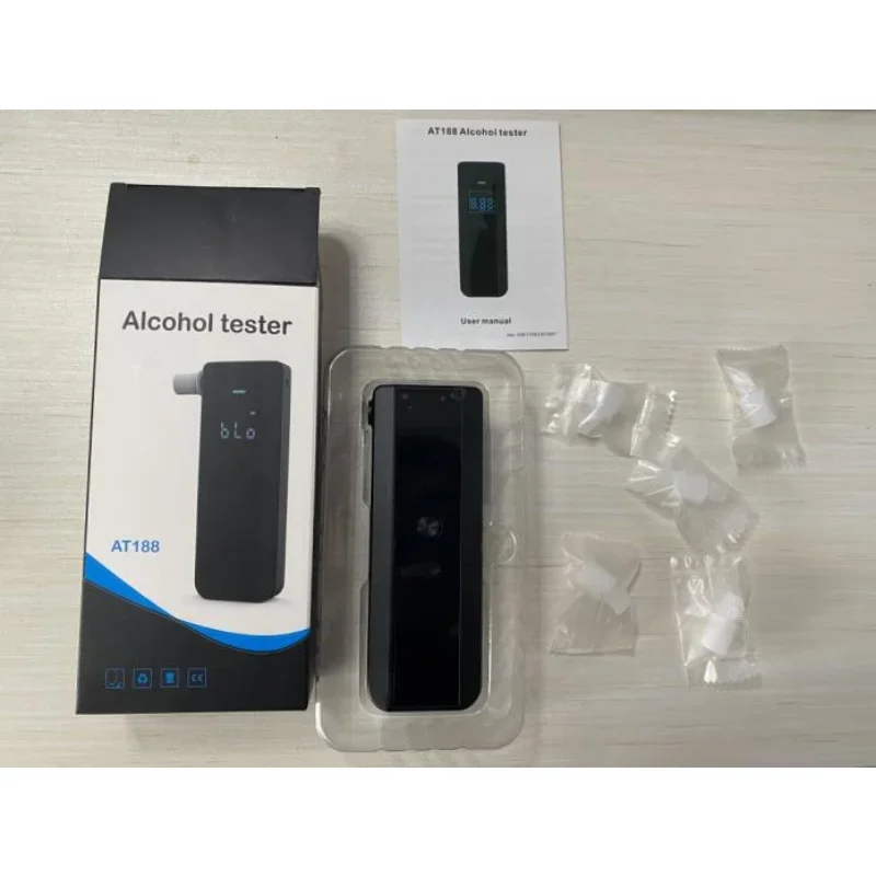 Tragbare Neue LCD Digital Alkohol Test Werkzeug Professionelle Alkoholtester Grade Genauigkeit Polizei Alkohol Tester Detektor Alkohol Meter