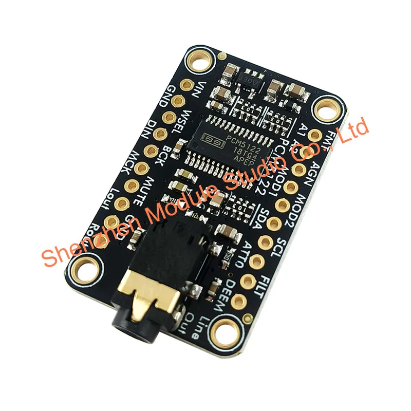 2 SZT. Moduł audio PCM5122 I2S DAC z wyjściem na poziom linii, obsługa I2C SPI — zdjęcie produktu 5