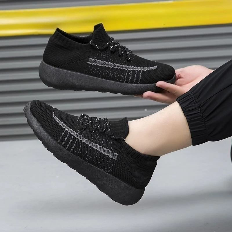 

Дышащая спортивная обувь на толстой платформе для мужчин, мужские повседневные кроссовки с сетчатым верхом, прыжки в тренажерном зале, оригинальные предложения, прогулочная обувь по акции