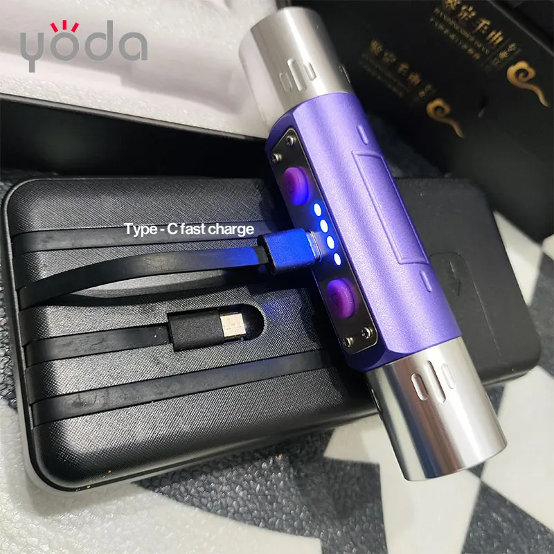 مصابيح الأشعة فوق البنفسجية ذات الموجات الطويلة والموجات القصيرة 365nm 39nm 254nm كاشف الفوسفور المعادن UVA UVC Blacklight مصباح ليد جيب مع فلتر ZWB3 #3