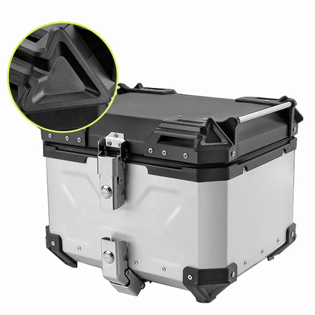 New B55L Aluminum Alloy Motorcycle Side/Trunk/Tail Box Top Case Replacement 2H999 Model 1 Year Warranty