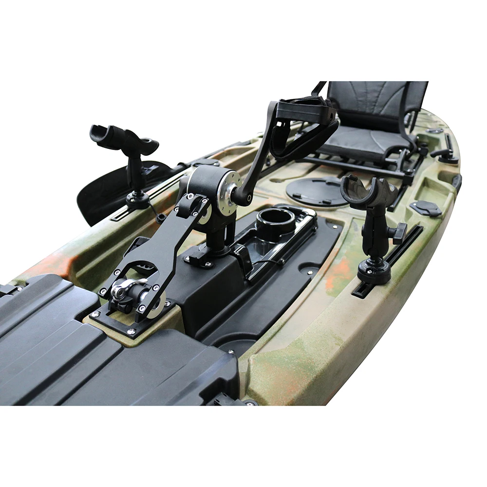 Durable Foldable Propeller Pedal Drive Only for Sit-On-Top Kayak 1/2 Person Capacity Portable Lightweight Adjustable