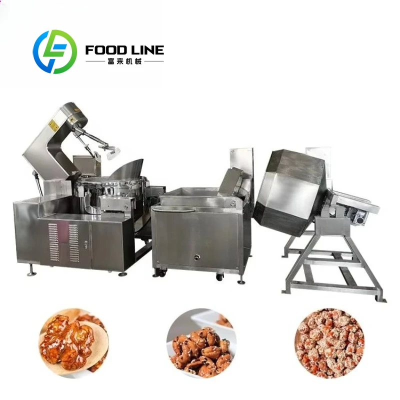 

Automatic Bean Peanut Coating Machine Factory Direct Sale Food Coated Nut Processor Customized