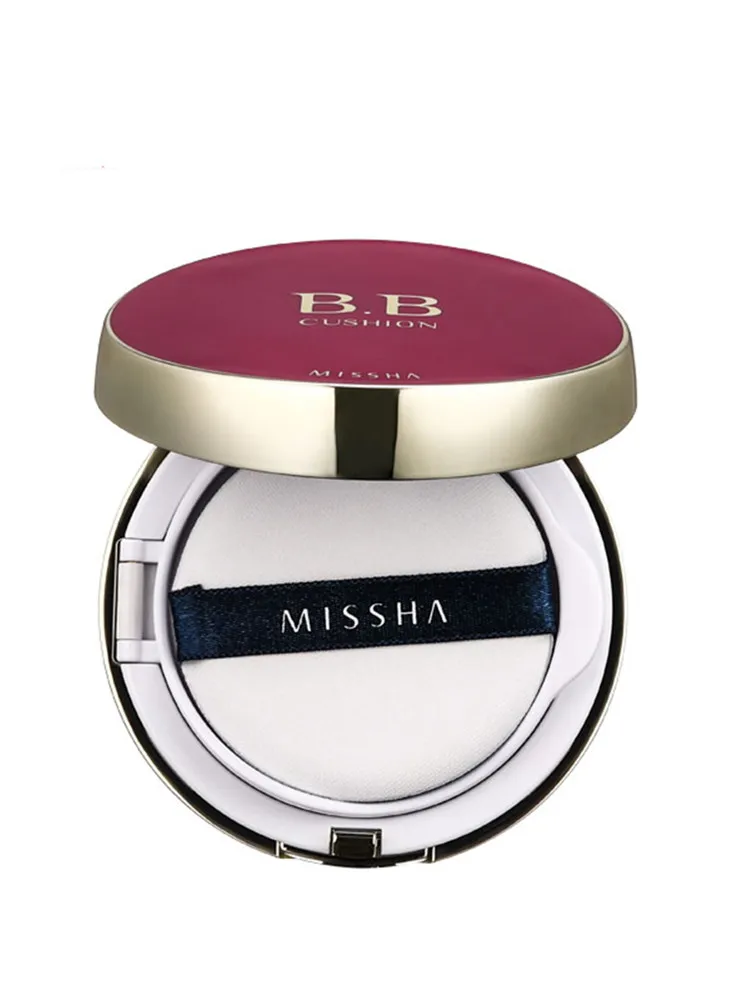 MISSHA Cushion BB Cream 15g Light Weight Whitening Base Primer Moisturizing Face Foundation Minimizes Pores Korea Cosmetics