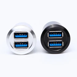 25mm USB connector socket Metal USB Connector/USB Socket 2x USB3.0 FEMALE A - FEMALE A