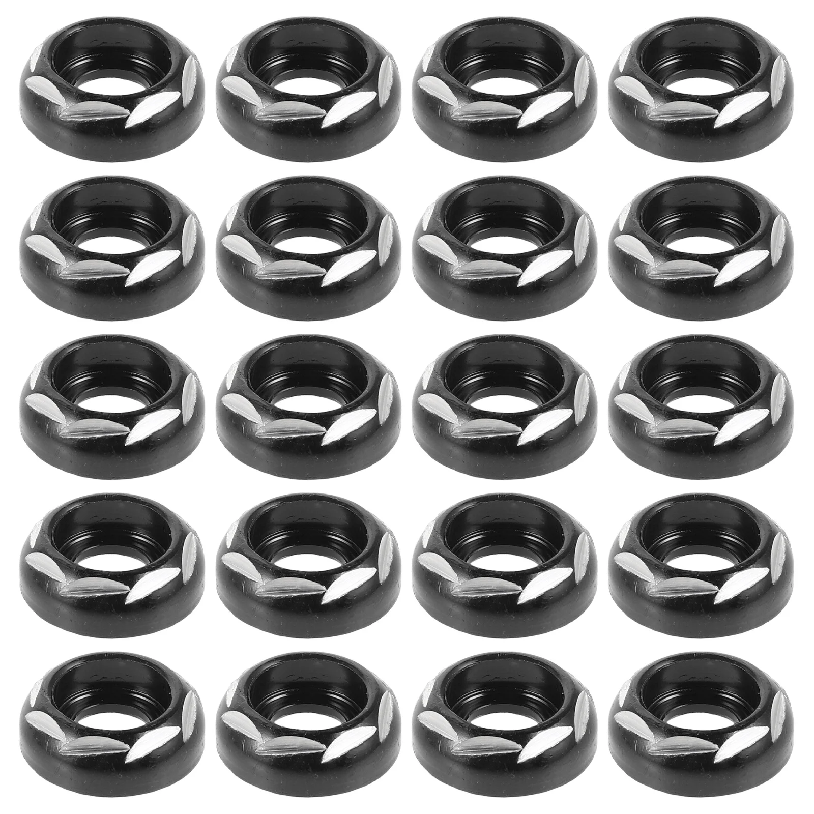 20 قطعة دراجة نارية لوحة ترخيص المسمار طوقا سبائك الألومنيوم غسالات الزخرفية للدراجات النارية تعديل الجسم الاهتزاز المستقر