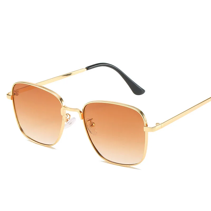 High Quality Rectangle Sunglasses Women Metal Frame Glasses Vintage Brand Square Sun Glasses For Men Shades Female Eyewear UV400