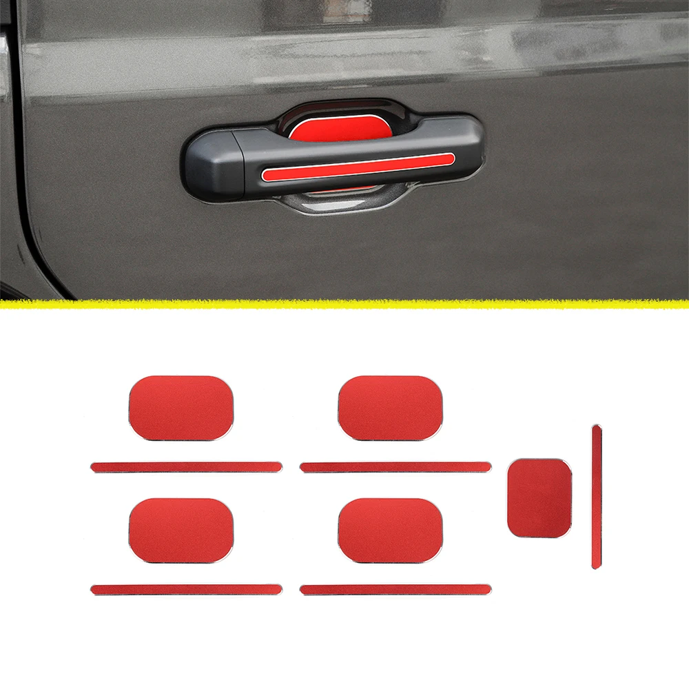 Door Grab Handle Bowl Decal Decoration Cover Trim for Jeep Wrangler JL Gladiator JT 2018-2023 Unlimited Car Exterior Accessories