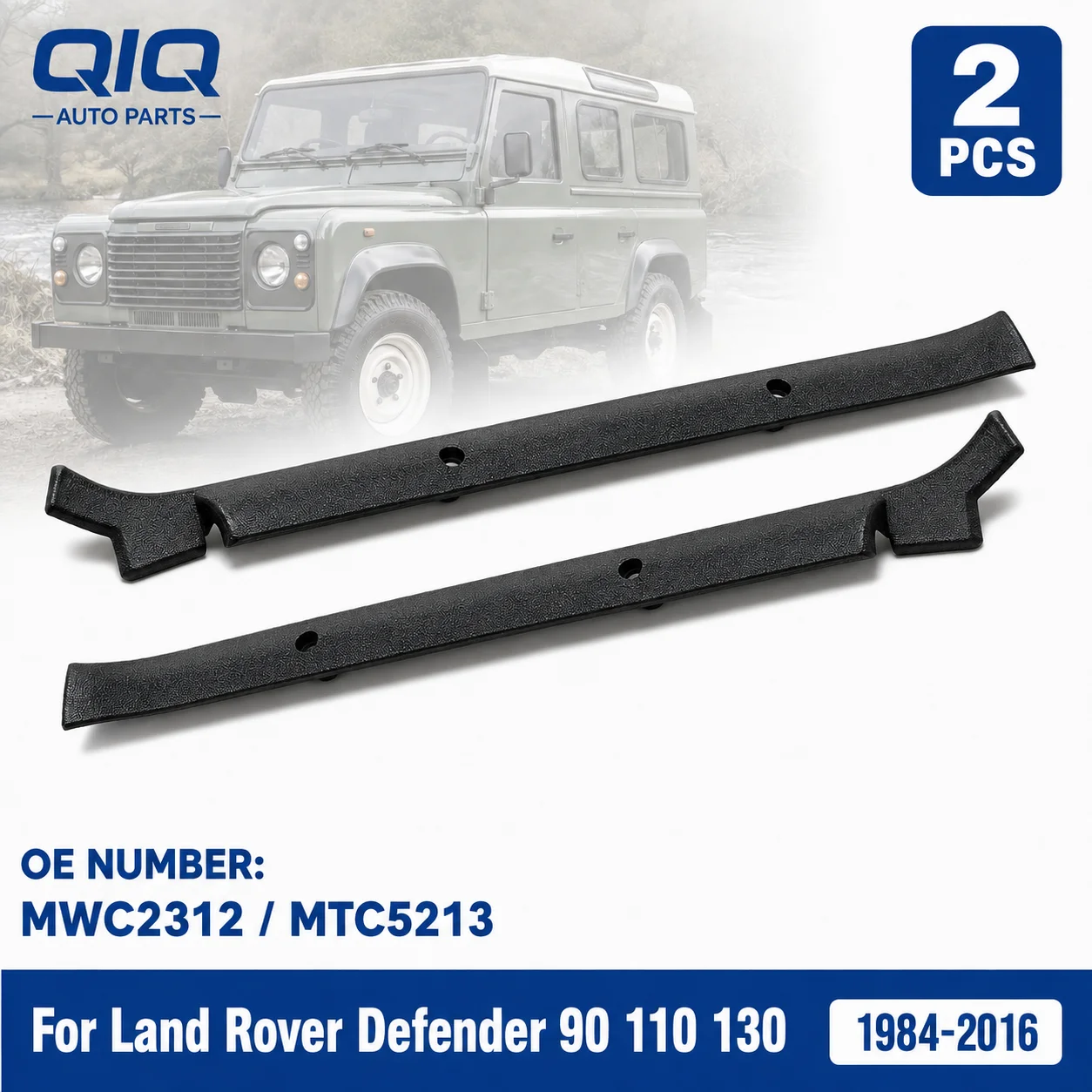 Ein Paar Innenraum-A-Säulen-Verkleidungen links und rechts für Land Rover Defender 90 110 130 1984-2016 MWC2312 MTC5213 – Detail 1