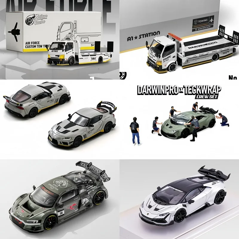 1:64 HINO Tow Truck Supra Huarcan DarwinPRO 720Se GTR Diecast Model Car