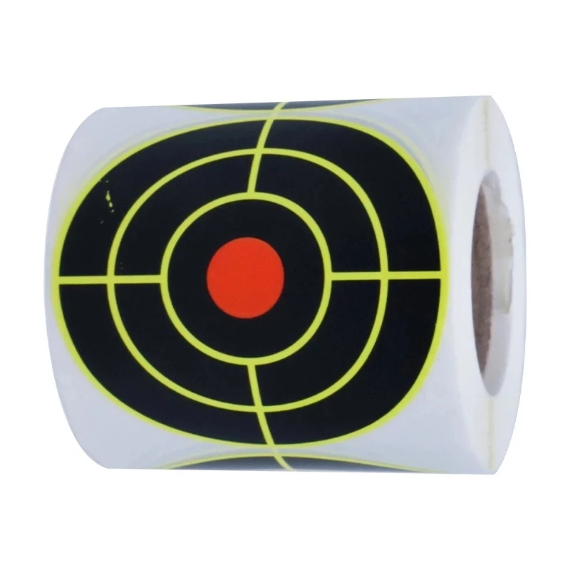 Airsoft Targets 100/200/250pcs Target Roll 7.6cm Adhesive Shooting Target Stickers Splatter Targets Stickers Range Targets