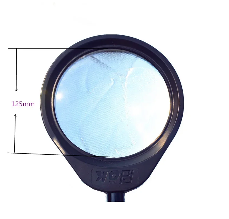 100-240V Adapter 8X Đa Năng Ống Kính Phóng Đại LED Illuminant 125Mm Bàn Kính Phóng To Màn Hình Kim Loại Cố Định kẹp Cho Đọc Sách