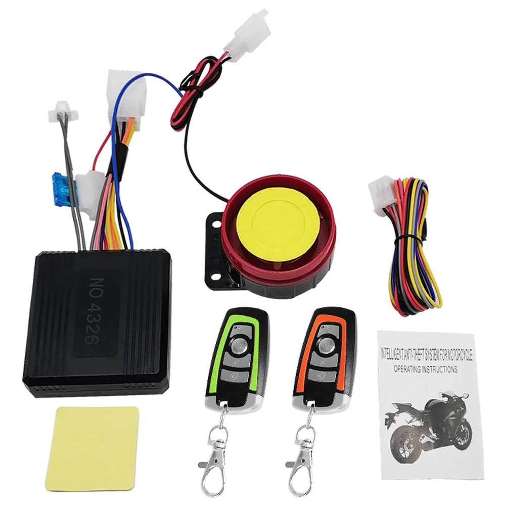 

12V Motorcycle Immobilizer 1-Way Motorbike Unlock Device Automatic Burglar Alarm Remote Control Burglar Motorbike Alarm System
