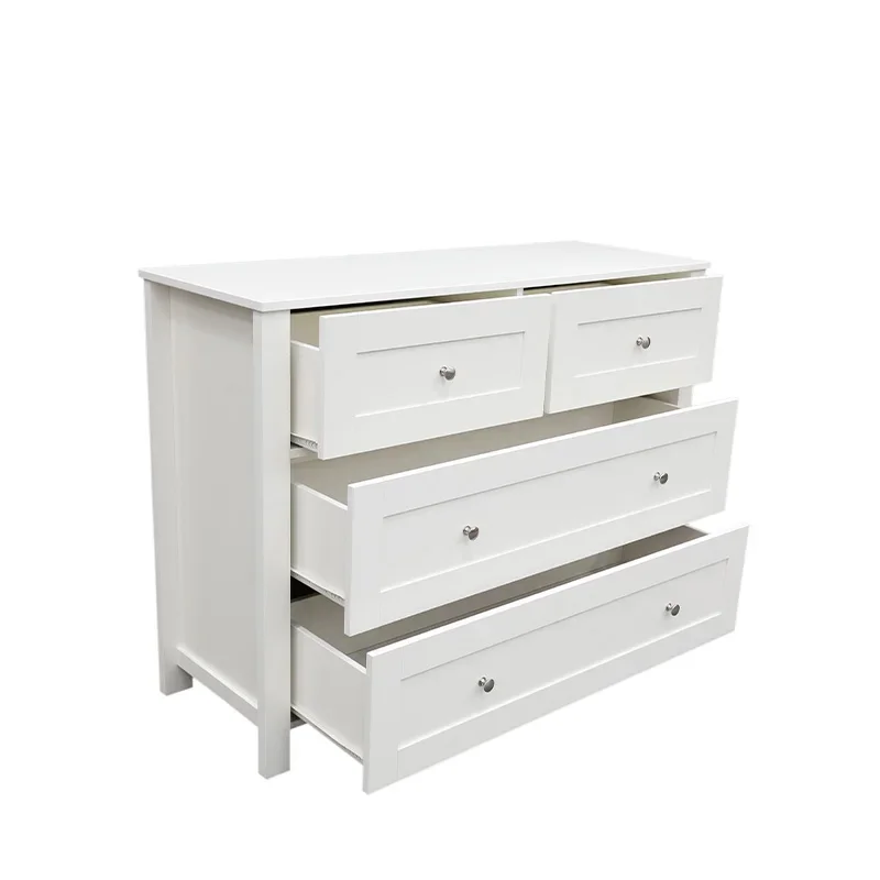 Classic Style Chest of Drawers White Cabinet Dresser Drawers Bedroom Furniture 3 Drawer Dresser