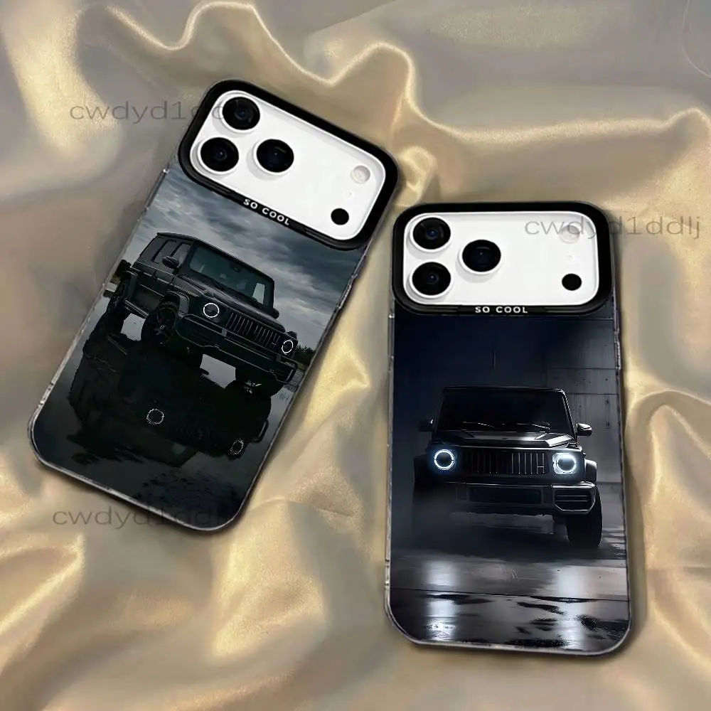 

Car M-Mercedes-ES G Phone Case For iPhone 17,16,15,14,13,12,X,8,Pro,Max,Plus,SE4,Air,Mini HD Black IMD Matte