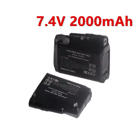 7.4V 2000mah Lithium Polymer Battery Heated Gloves Battery for Heating Vest, Heating Socks, Antifreeze Battery