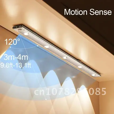 Motion Sensor Night Light LED Lights Under Cabinet Kitchen Wall Lamp Decoration Bedroom For Home