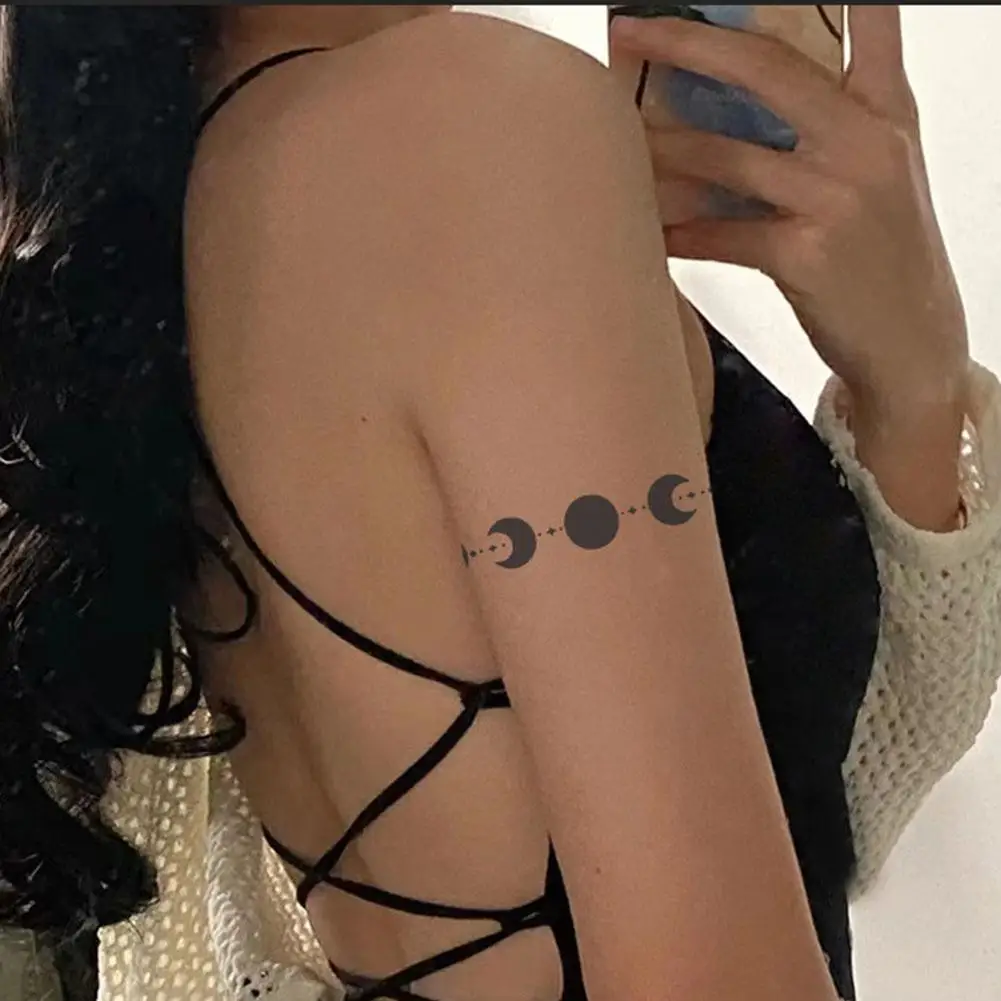 Temporary Tattoo Stickers New Moon Waterproof Magic Tattoo Long-lasting Body Art Fake Tattoos Disposable Tattoo Sticker