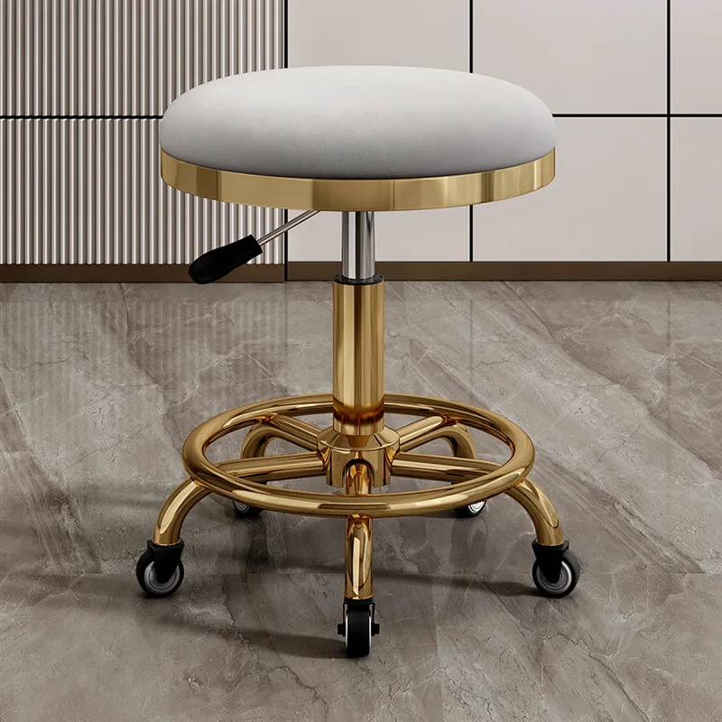 

Adjustable Salon Stool Luxury Modern Pedicure Chair for Barber Spa Dining Home Use Available for Sale