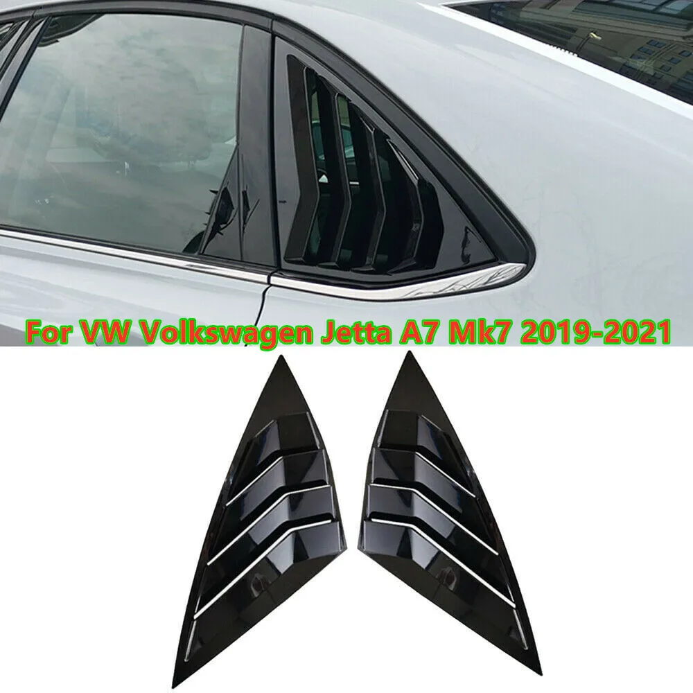 

2Pcs Rear Window Louver Shutter Cover for VW Volkswagen Jetta A7 Mk7 2019-2021