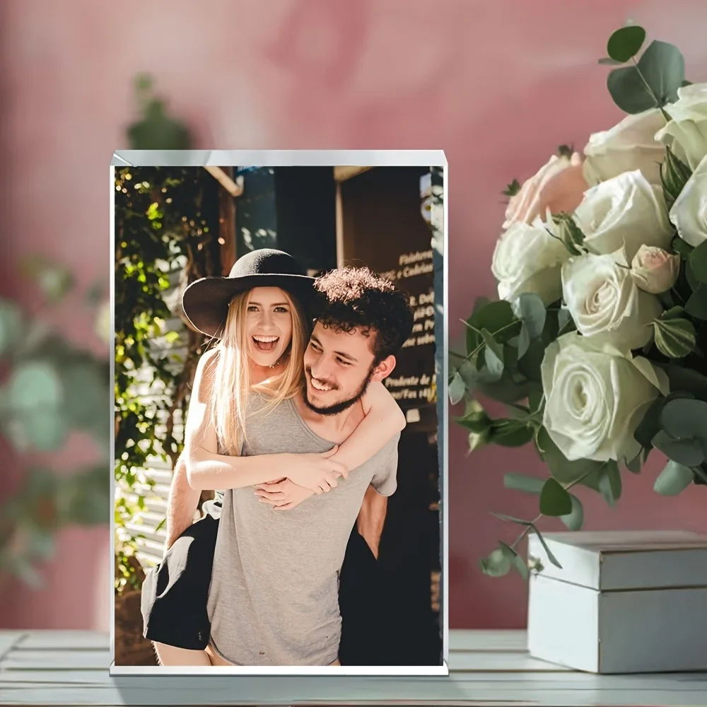 Customized acrylic photo frames, photo acrylic, personalized acrylic gifts, family, mother, friend birthdays, anniversaries, wed view 3