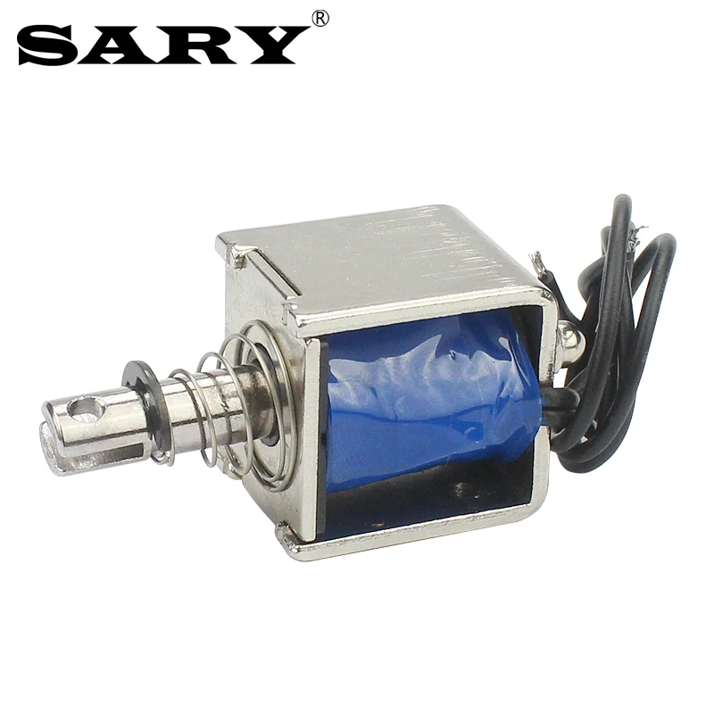 DC 12V solenoid push-pull frame electromagnet LY-026 electromagnetic locking stroke 10mm