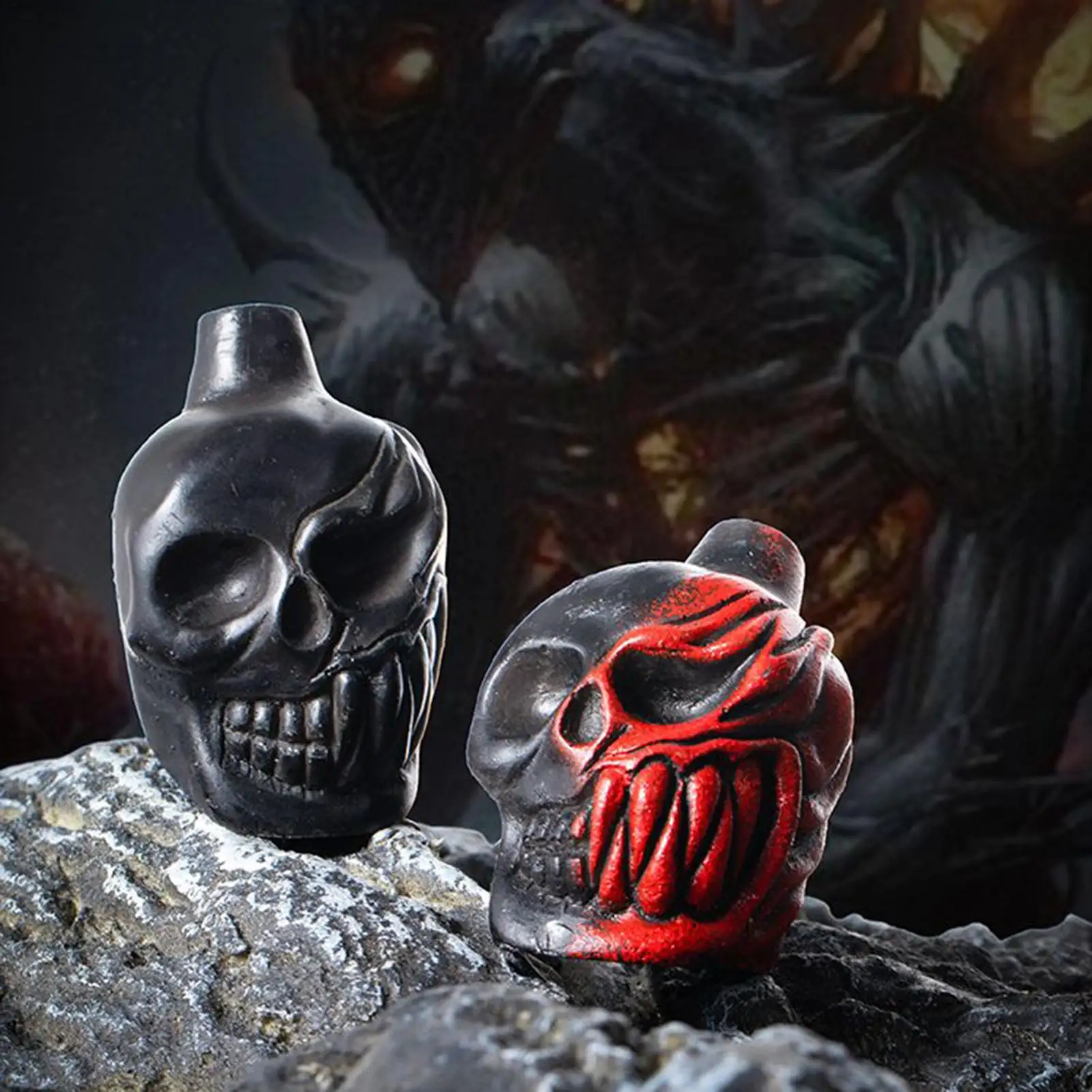 전문가용 호루라기 고스 해골 할로윈 특이한 수집품 해골 소품 비명 소리 나는 수집품 장난감 교실 코스프레용