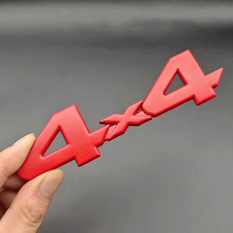 3d métal rouge Chrome noir Logo 4X4 emblème lettres décalcomanie voiture coffre arrière Badge pour Toyota Tundra 4x4 autocollant adhésif accessoires