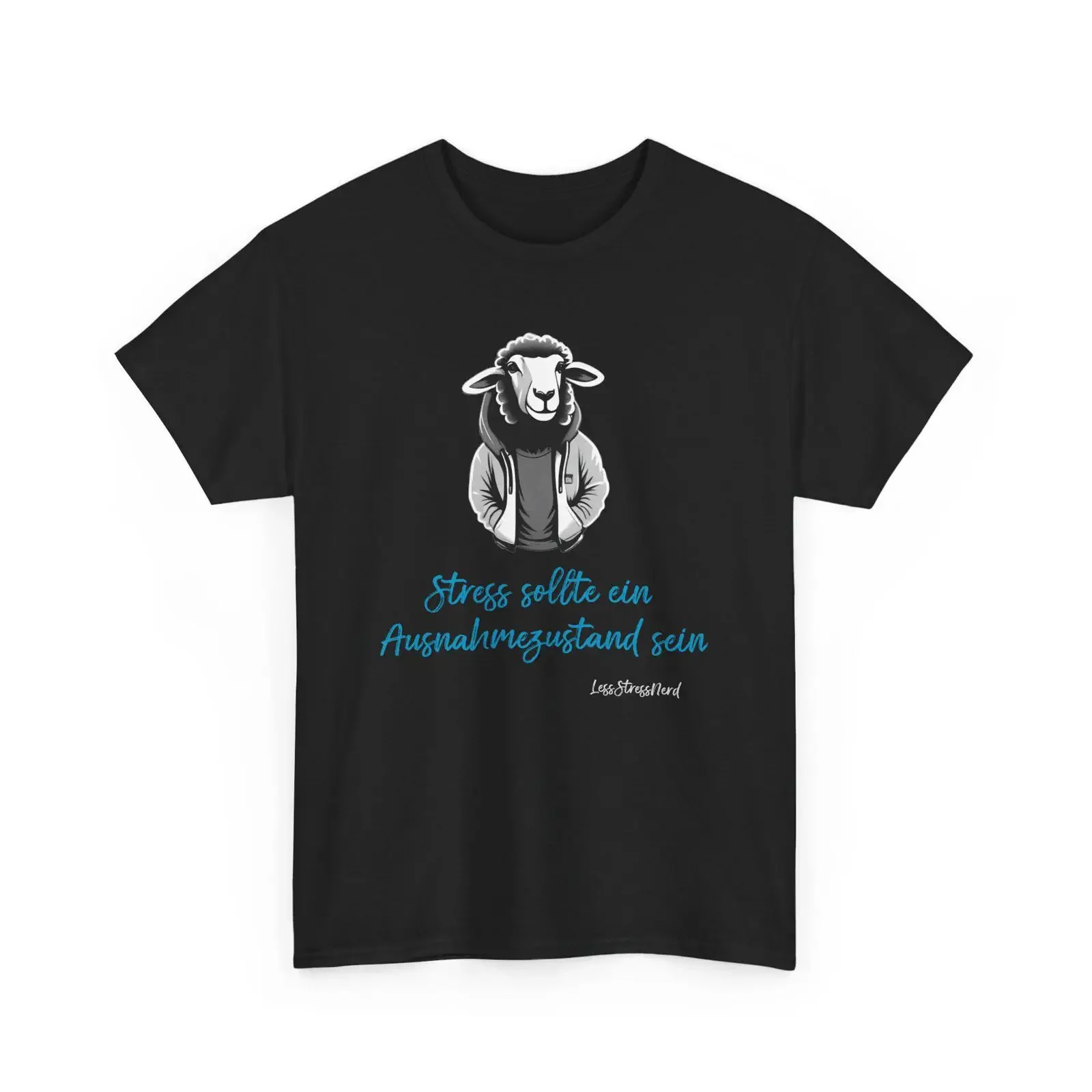 T-shirt unisexe en coton « Chilled Sheep Meditation » style vintage délavé, confortable et doux, pour homme, streetwear, mode