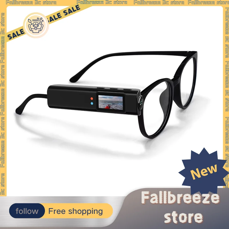 

S110 FPV Eyeglasses Camera 0.96'' IPS Screen & WiFi APP & 250mAh Battery & Sound RecordingHD 2.7K Video Shooting Micro-camera