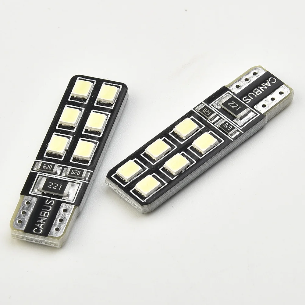 4Pcs Car LED Lights Error Free Eyebrow Eyelid Lamp Bulb T10-12SMD-2835 LED For Mercedes-Benz W204 C300 C350