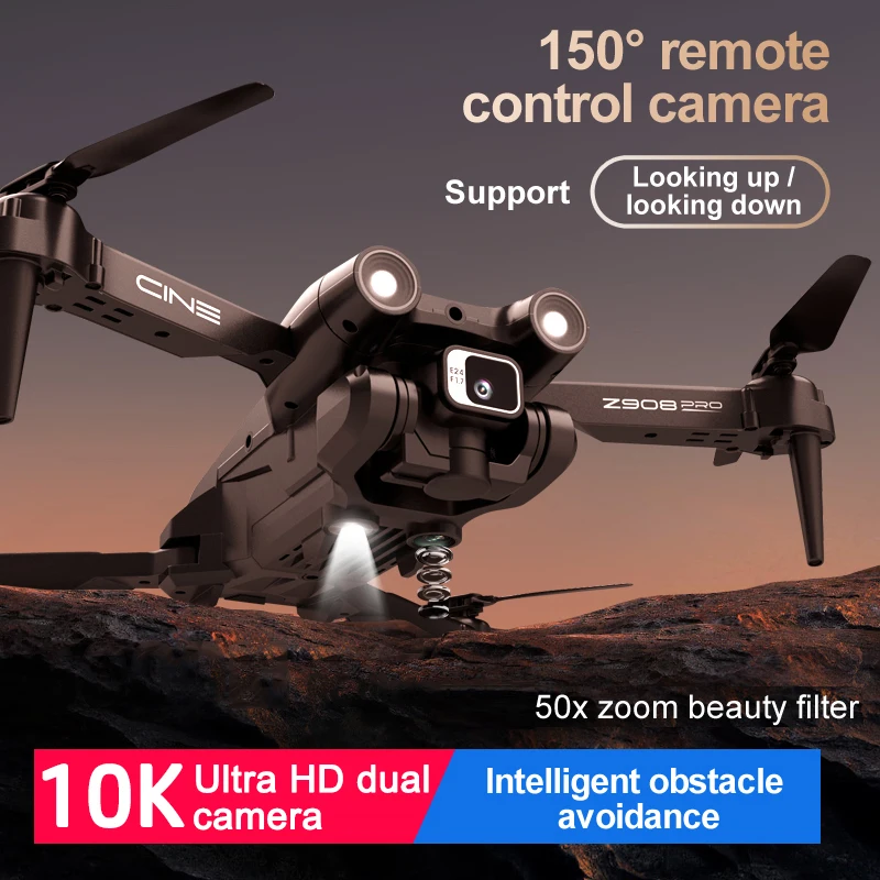 

Квадрокоптер Z908 Профессиональный с HD-камерой 10 к и оптическим потоком